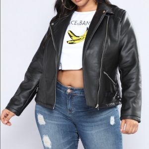 NWOT Fashion Nova Plus Size Moto Jacket